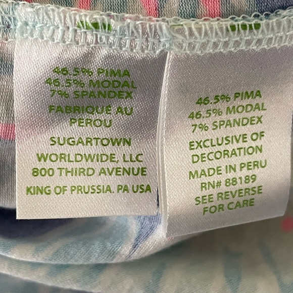 NWT- Lilly Pulitzer Women’s Small Margot Top Blue Haven Pop Up Into The Deep - Picture 4 of 8
